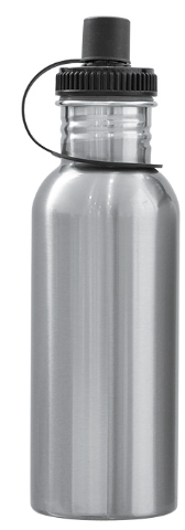 Botella Plateada de Acero Inoxidable 600 ml para Sublimación