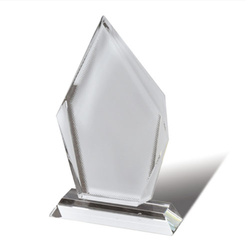 Reconocimiento de Vidrio para Sublimación Forma Iceberg 195 × 125 mm | Placa de Cristal Personalizable