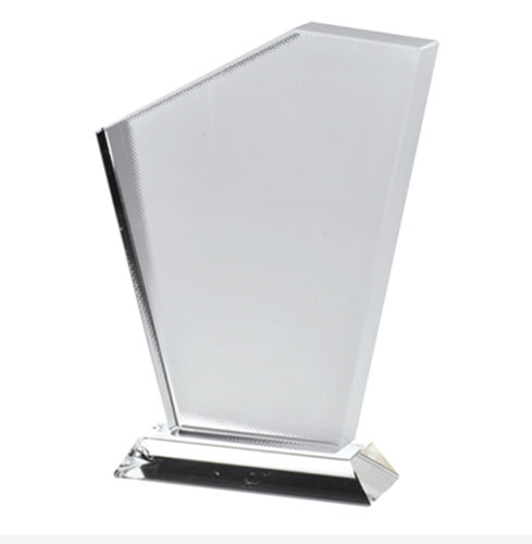 Reconocimiento de Vidrio para Sublimación Triangular 195 × 140 × 20 mm | Placa de Cristal Personalizable