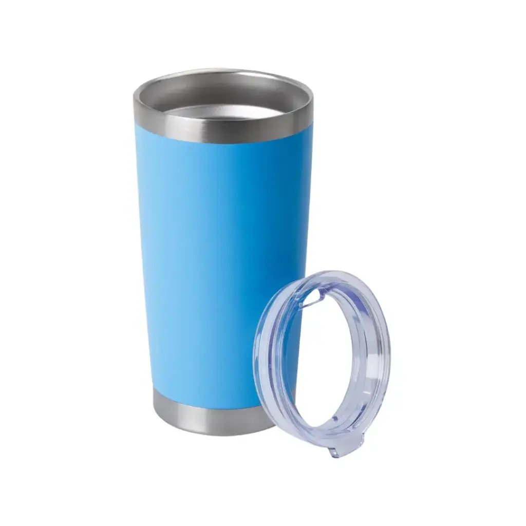 Vaso Térmico Celeste de 20 oz - Acero Inoxidable Tipo Yeti Personalizable