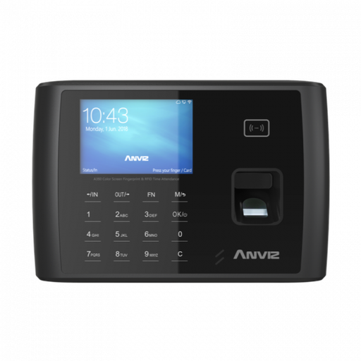 [A350] Reloj Biométrico Anviz A350 | Control de Asistencia con Wi-Fi, 4G y Huella Digital