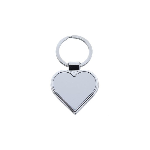 [1000601] Llavero Metálico en Forma de Corazón para Sublimar McKAKO
